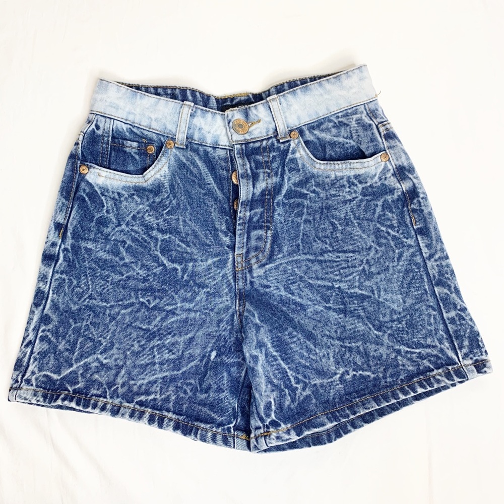 Celebrity Pink Acid Wash High Waist Shorts